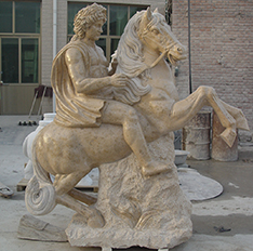 riding horse statues